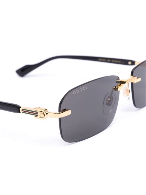 gucci glitter rimless sunglasses|unisex gucci sunglasses.